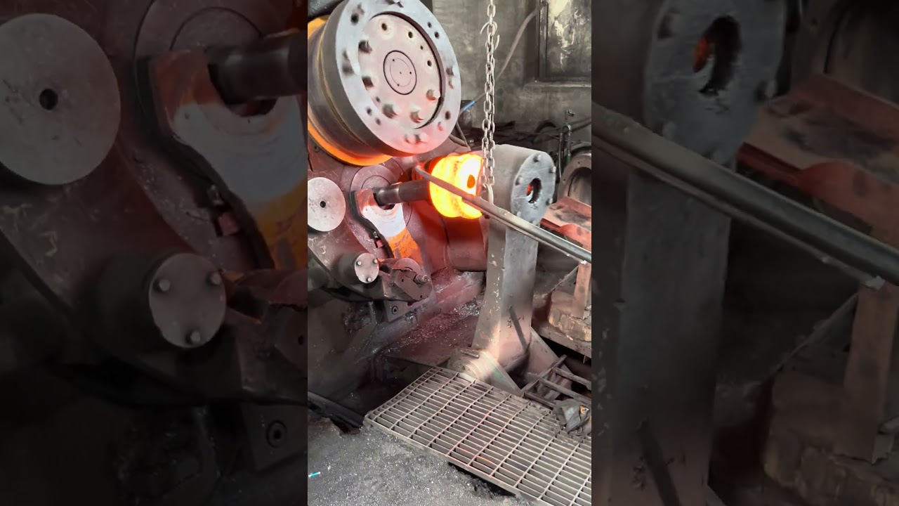 Inside the global forge hub factory Team shaping strong bearing rings step by step #forging #forge