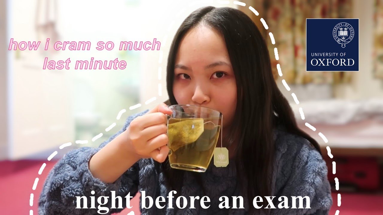 how i cram a lot of information last minute | night before an exam vlog