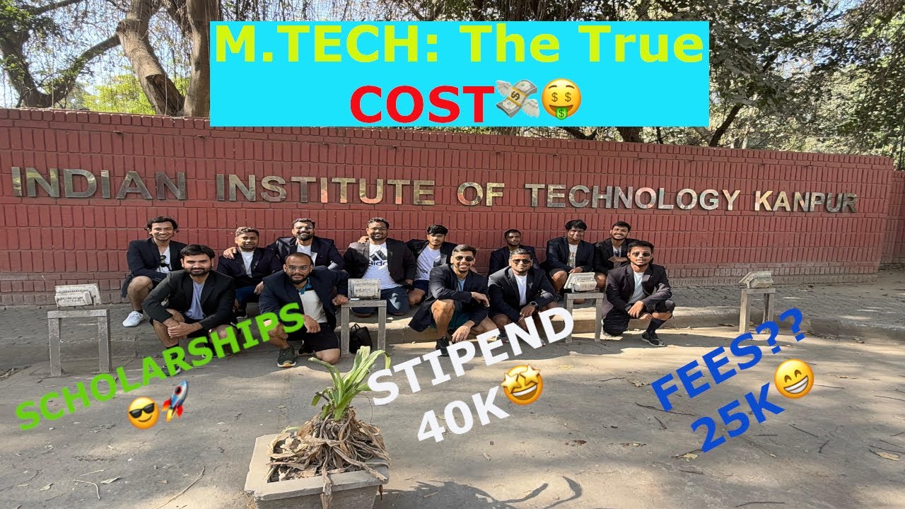 True Cost of MTech in IITs | Fees, Scholarship & Stipend 💸🎓 | From Golden IITian who Survived IT 🥳