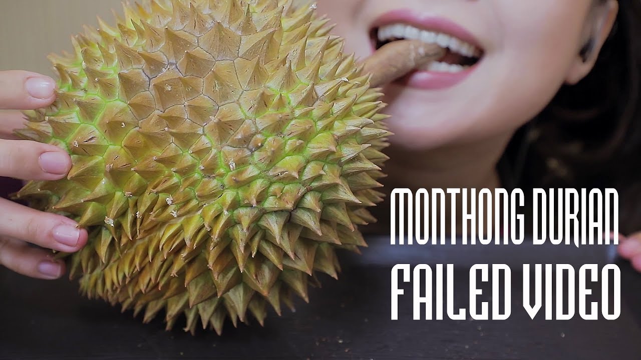 ASMR MONTHONG DURIAN *FAILED VIDEO | SOFT EATING SOUNDS | LINH-ASMR