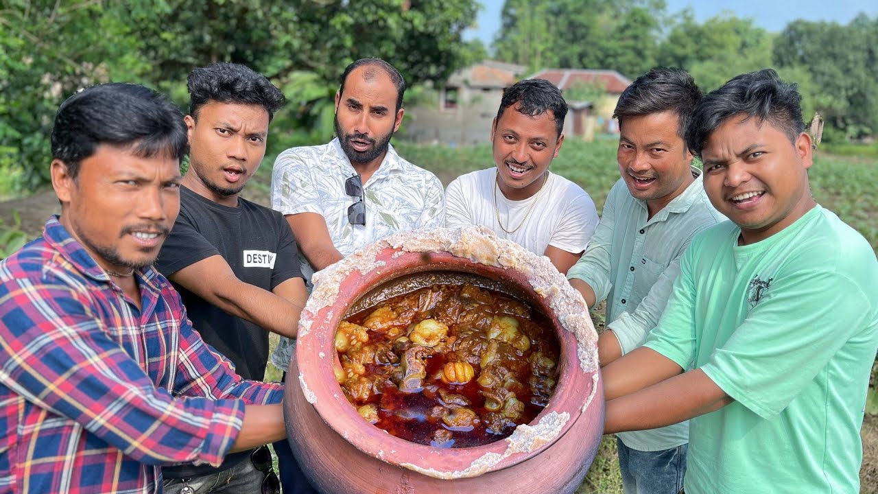 Handi Mutton Recipe সঙ্গে Special Guest @RajbanshiVines Comdy FULL ENJOY!