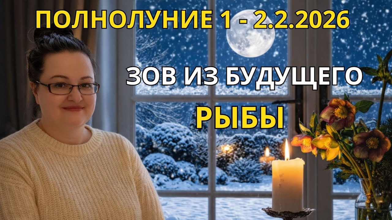 Рыбы Полнолуние 2.2.2026 Ты — не ломовая лошадь. Как перестать всех спасать и выдохнуть.