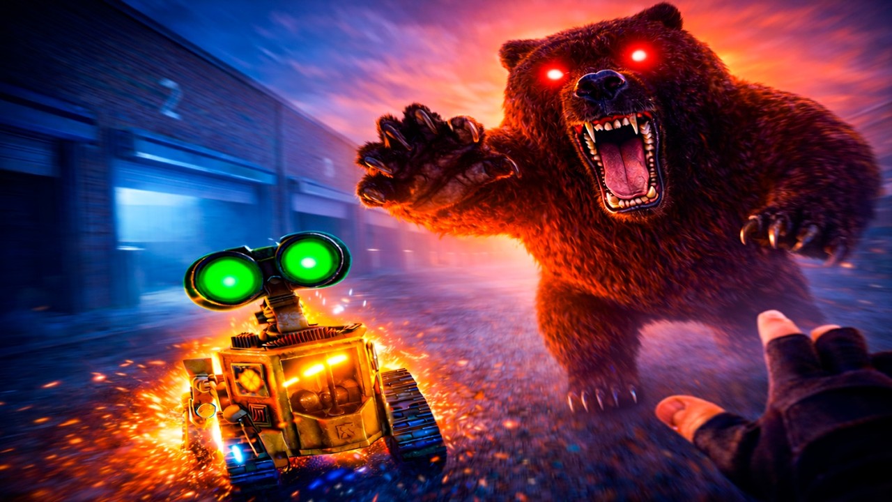 Are Wall-E and a bear in Zombies? – Junkyard (No Commentary Zombies)
