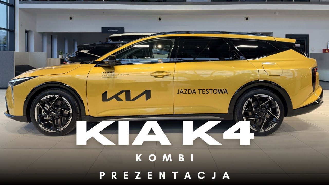 Już jest! Nowa Kia K4 KOMBI [1.6 T-GDI 180KM 7DCT] GTLine | Sparkling Yellow | Prezentacja 4K