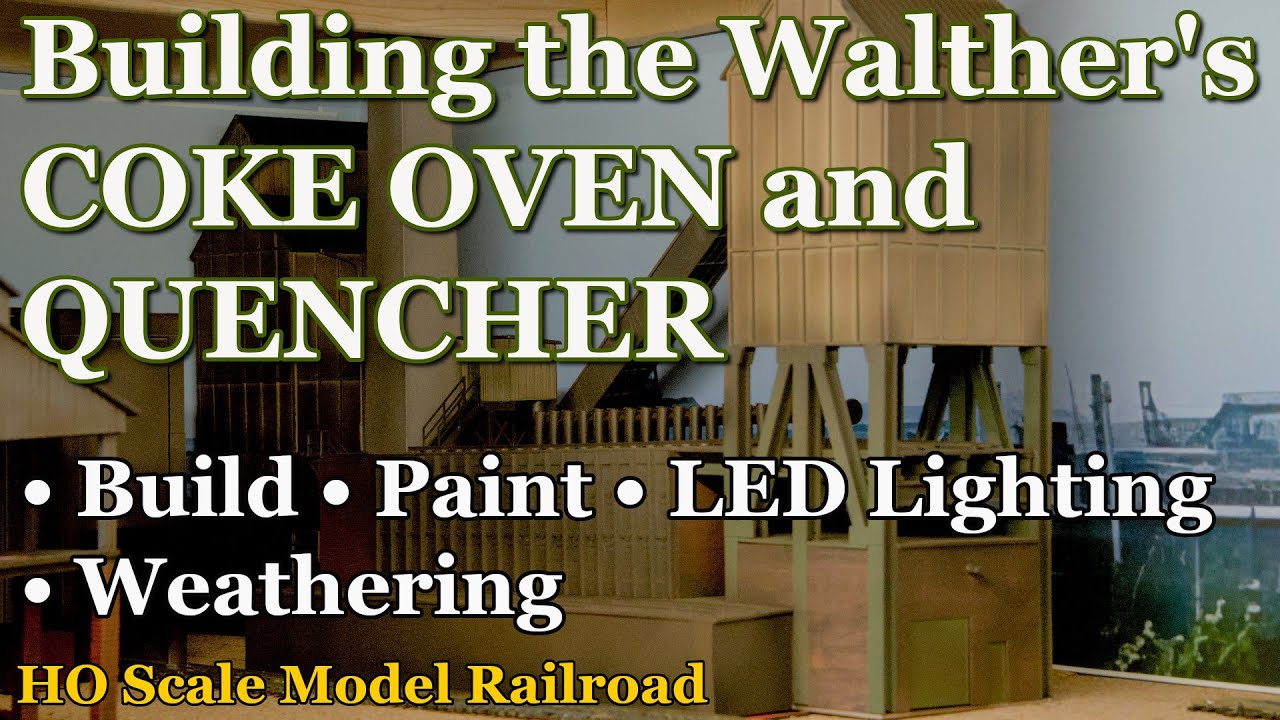 Building the HO Scale Walther's Coke Oven and Quencher Kit for my Model Railroad Layout.