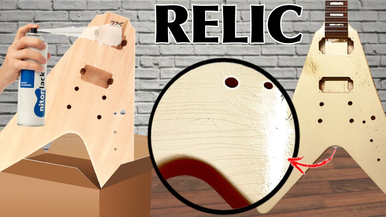 Je fais une finition Nitro RELIC sur cette Guitare en kit - Tuto PAS à PAS