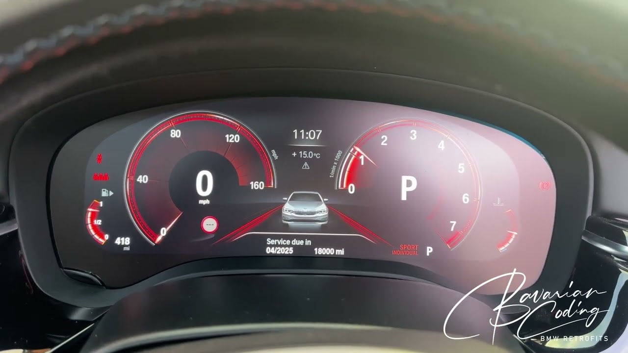 BMW 2017 G31 540i - Ringless 6WB Instrument Cluster