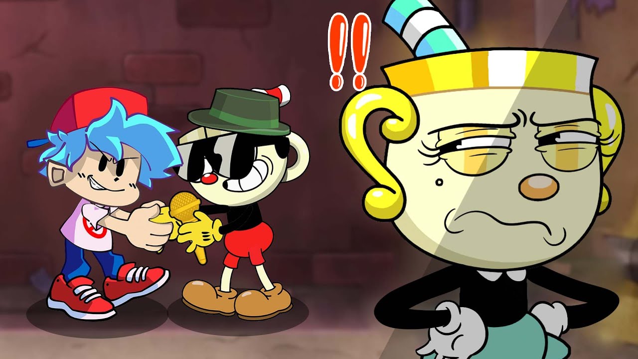 Cuphead vs Boyfriend FNF | The Secret Suitcase | Cuphead The Delicious Last Course NEW Character