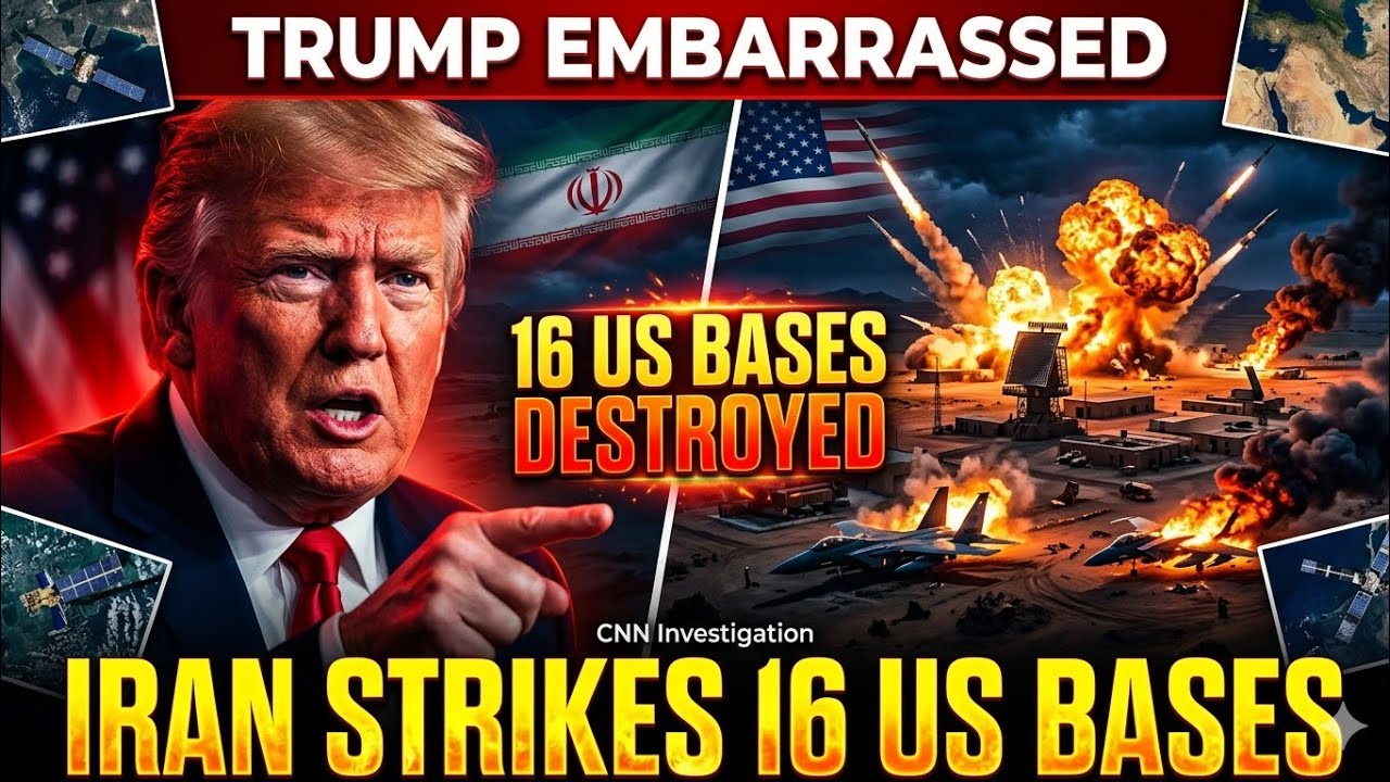 Trump Embarrassed as CNN Reveals Iran Hit 16 US Bases in Middle East War