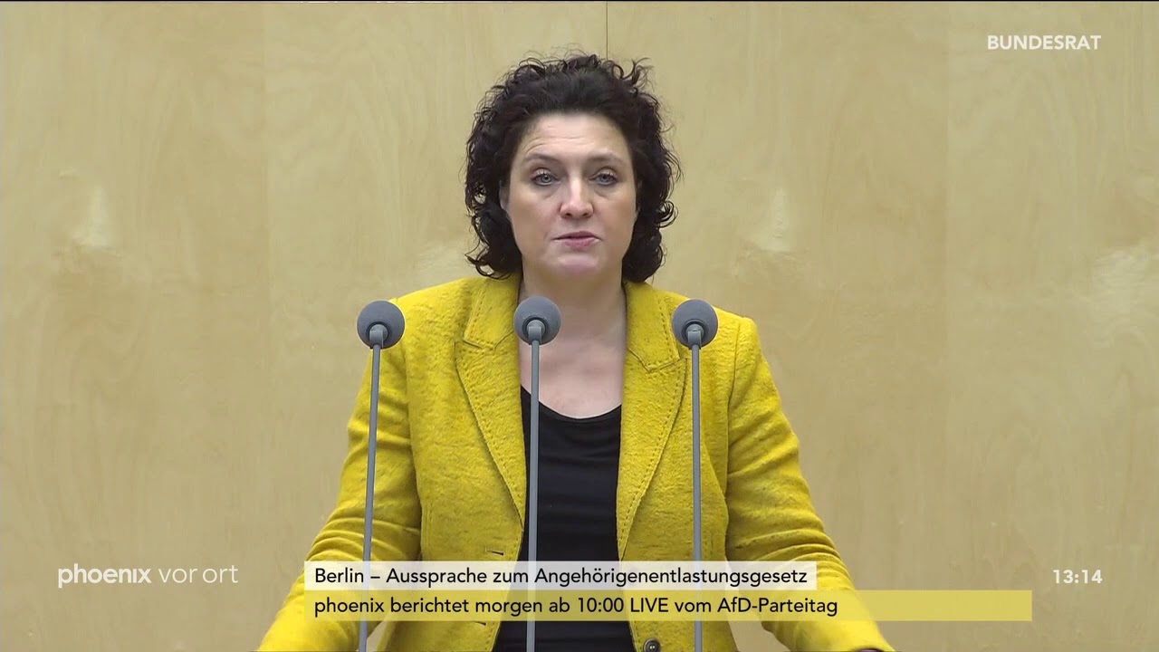 Debatte im Bundesrat zum Angeh&ouml;rigenentlastungsgesetz am 29.11.19