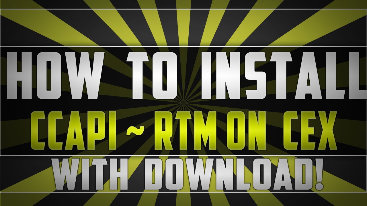 How To Install / Uninstall CCAPI