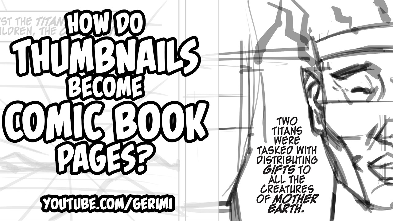 👉✏️🗯️ How Do Thumbnails become COMIC book Pages?