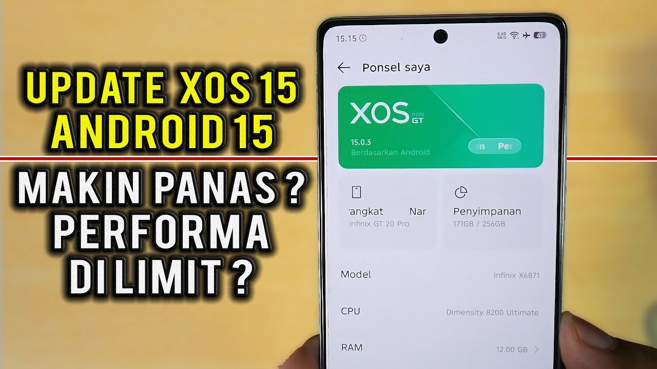 Infinix GT 20 Pro Update XOS 15 Android 15 Perubahan Besar Banyak Fitur Makin panas dan di limit ?