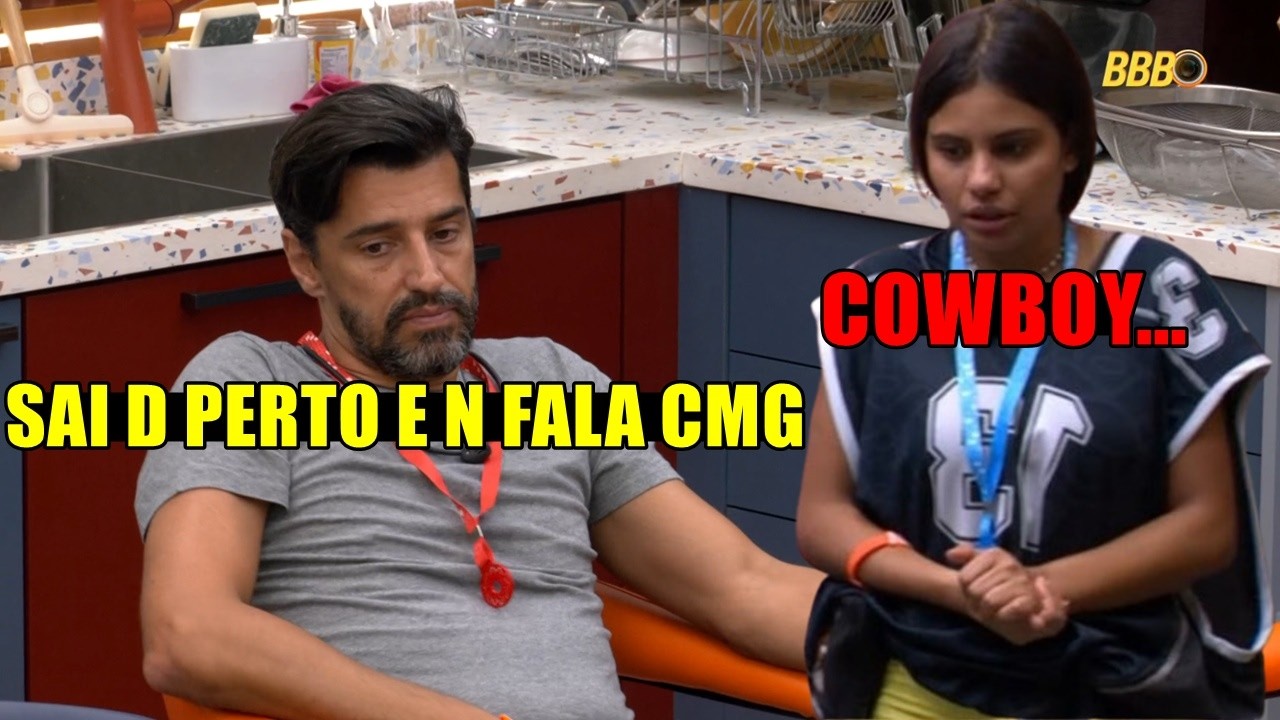 GABI TENTA FALAR CM COWBOY Q IGNORA ELA 