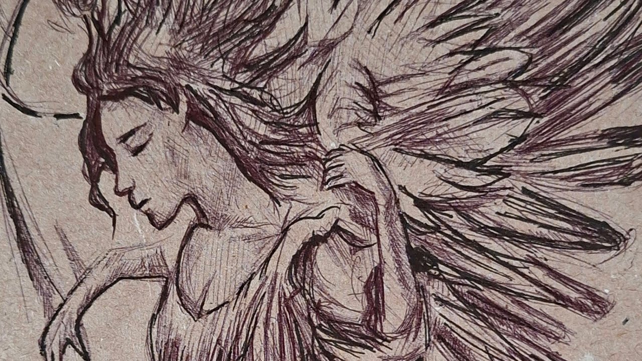 freehand drawing (ink)