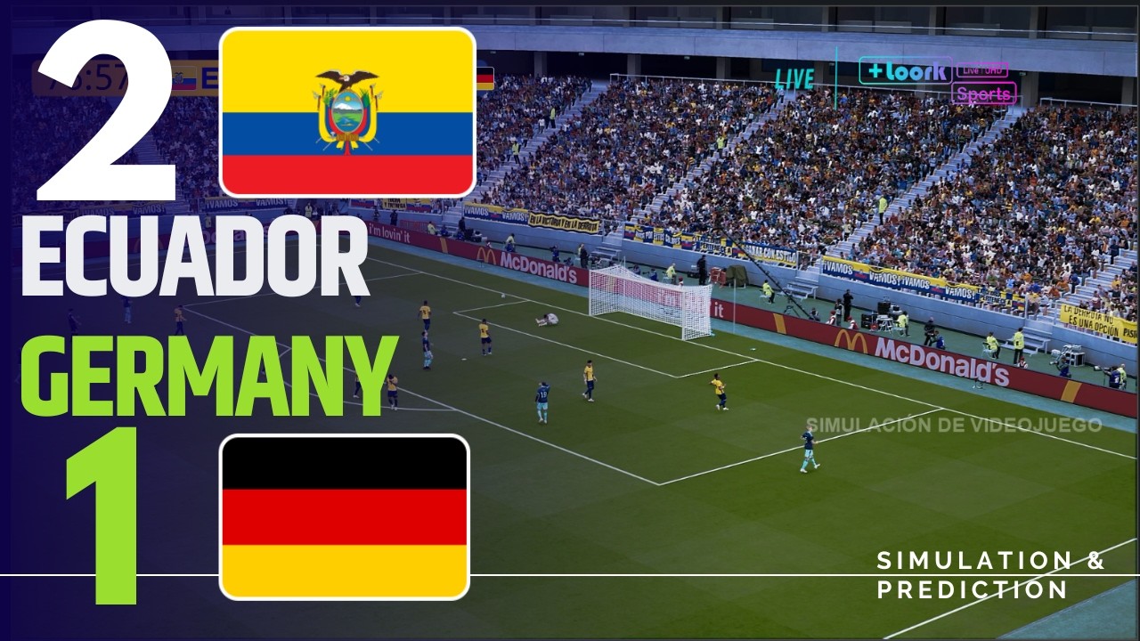 ⚽ Ecuador 2-1 Alemania. Highlights  |  Copa Mundial 2026 Simulaci&oacute;n y Recreaci&oacute;n de Videojuego