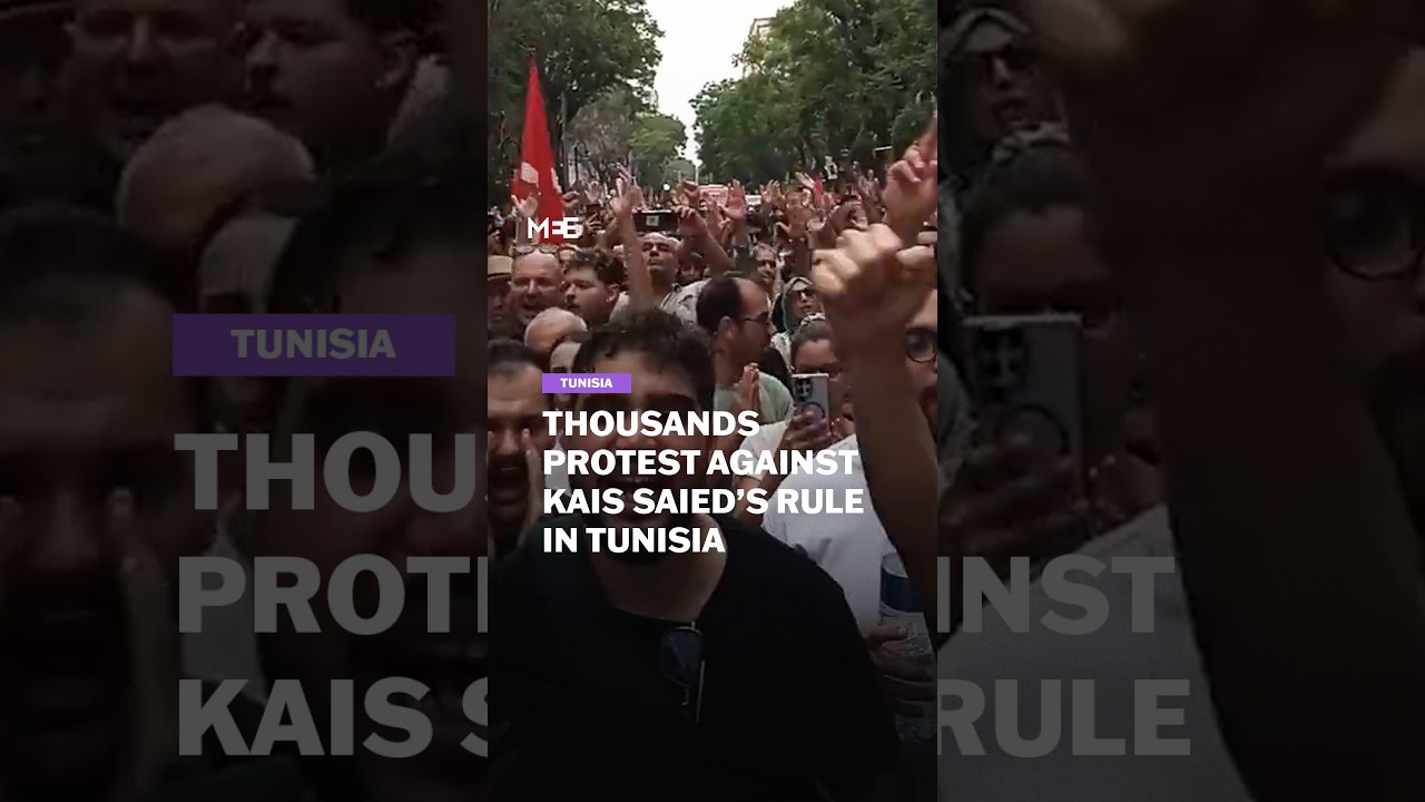 Thousands march in Tunisia to protest President Kais Saied's rule