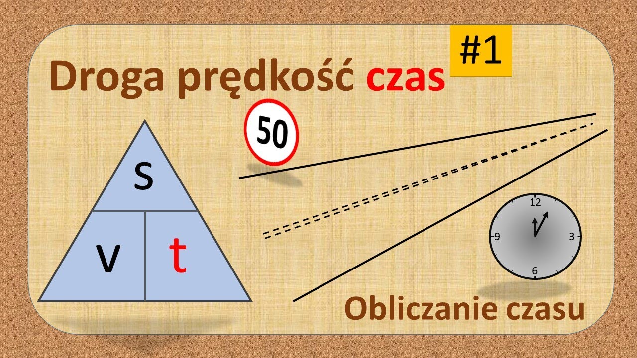 Obliczanie czasu #1 - droga prędkość czas