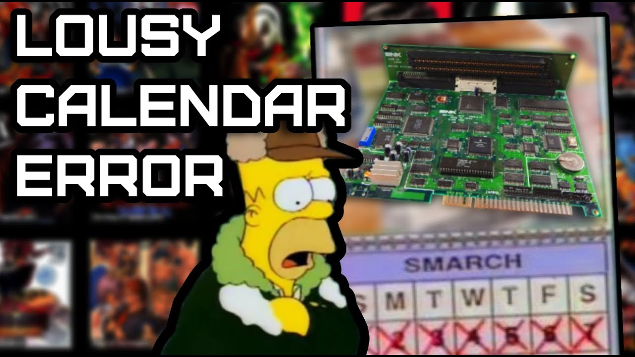Can I fix this NEO GEO calendar error?