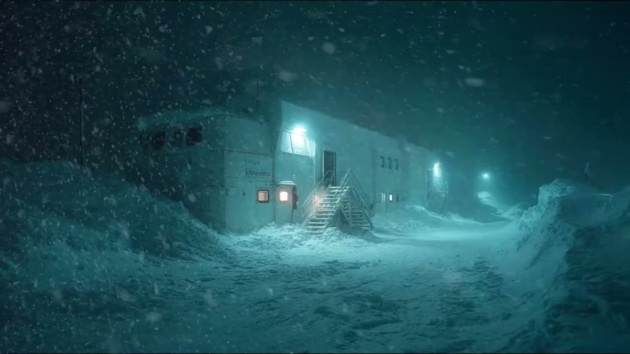 Extreme Snowstorm Ambience ❄️ Howling Blizzard Wind Sounds, Natural White Noise for Sleep