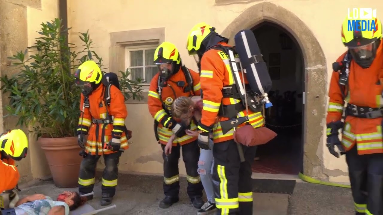 Feuerwehr Langenburg Schloßübung 13.06.2024
