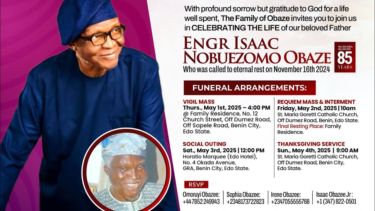 ENGR ISAAC NOBUEZOMO OBAZE