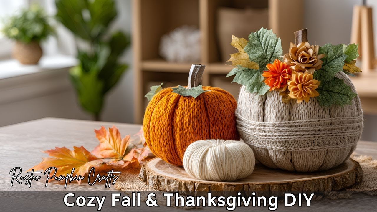 Cozy Fall & Thanksgiving DIY | Rustic Pumpkin Crafts for a Warm Autumn Home