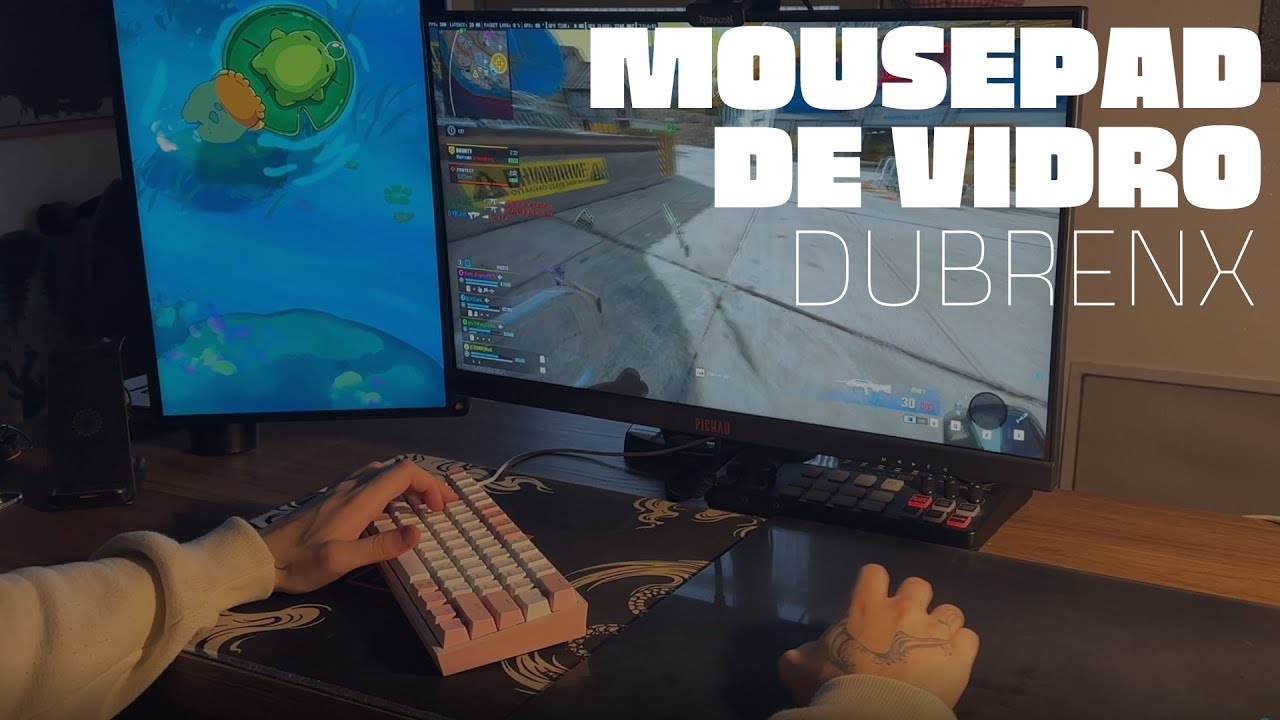 Mousepad de vidro DUBRENX Bdx-pad - [Unboxing e primeiras impress&otilde;es]