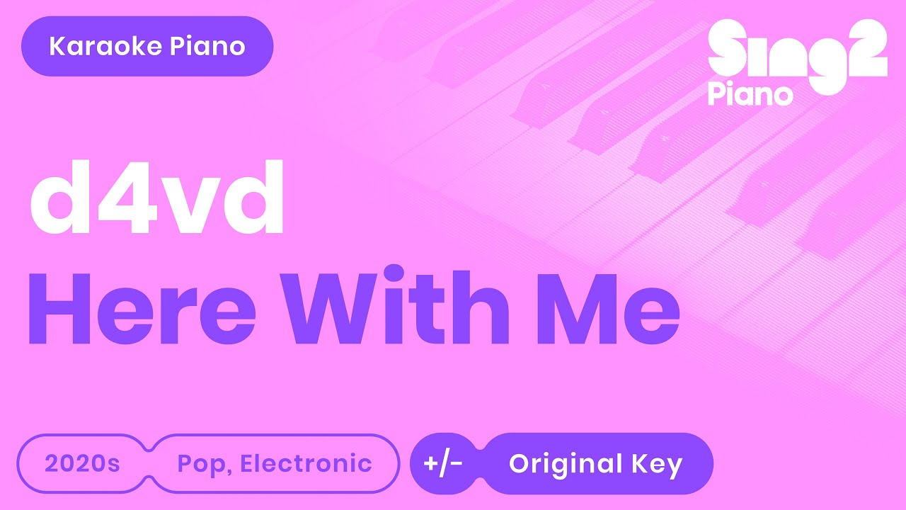d4vd - Here With Me (Karaoke Piano)