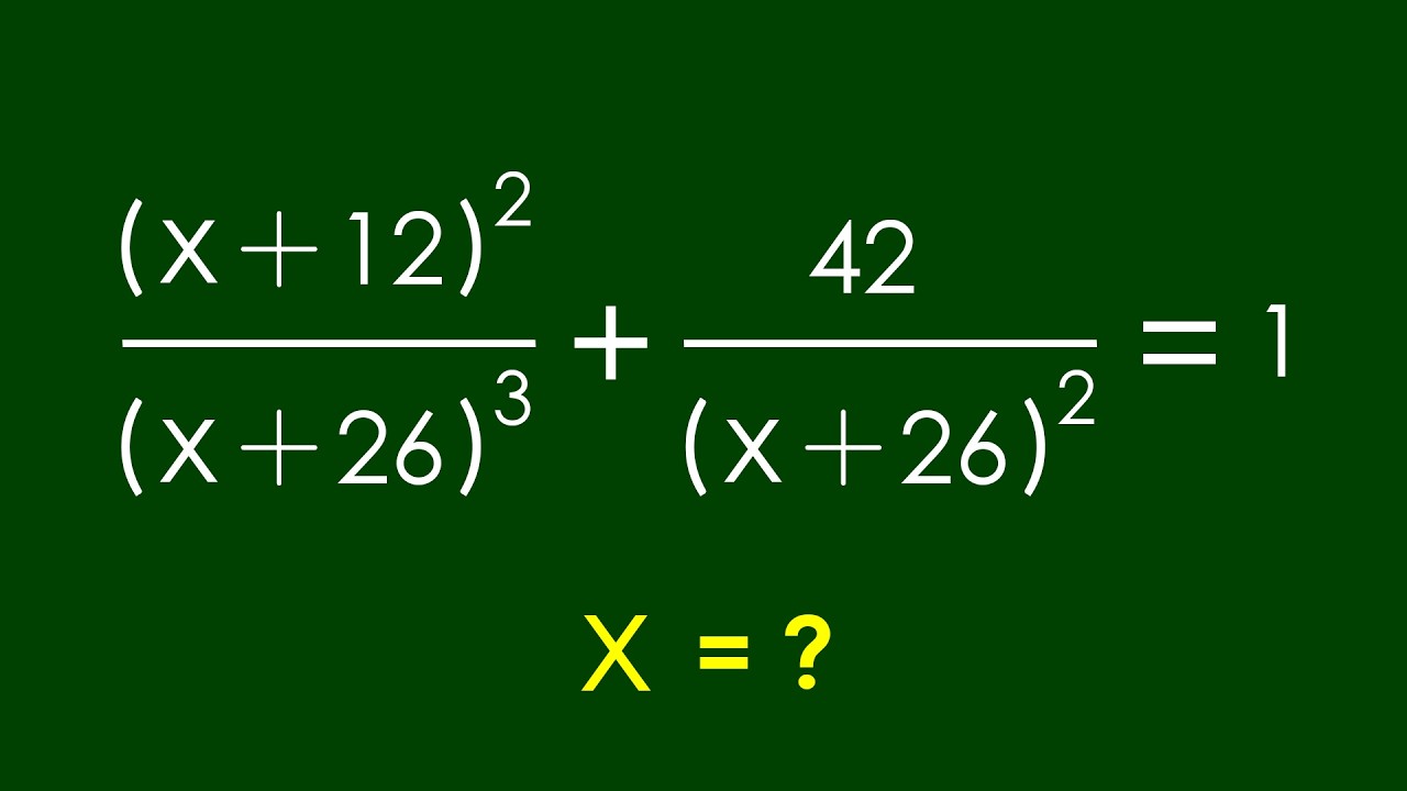 Интересная алгебраическая задача | Математическая олимпиада x=?