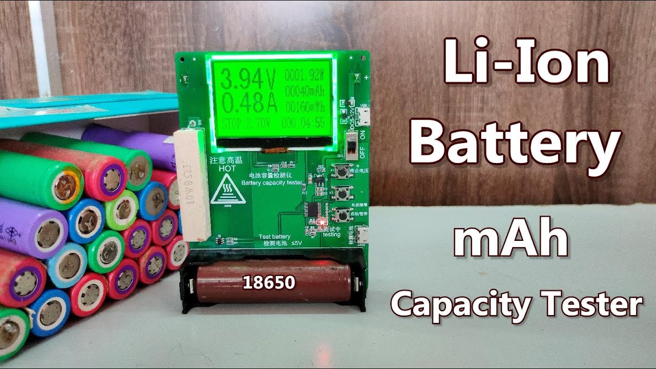 How to Test 18650 Lithium-ion Battery Capacity (mAh),(mWh) | Battery Tester #power_gen