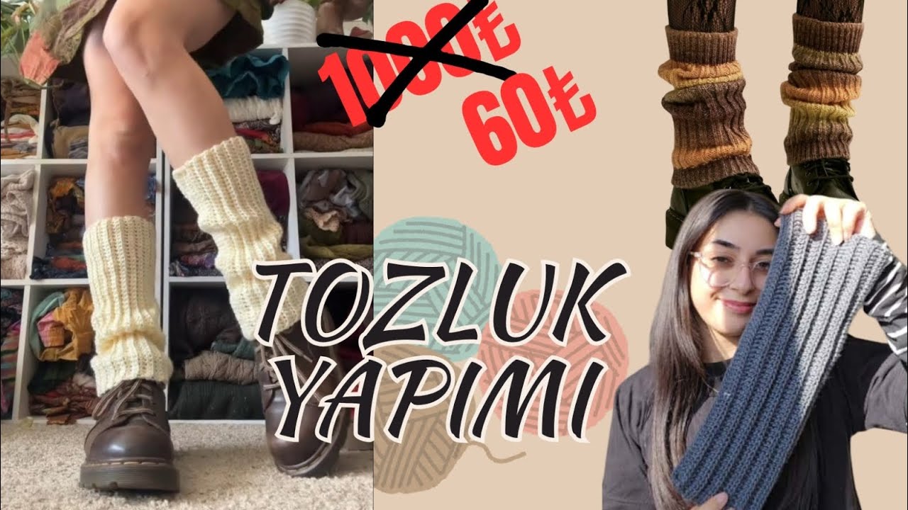 1000 TL’lik Tozluğu 60 TL’ye Kendin Yap! 🤯 | Örgü Tozluk Yapımı 