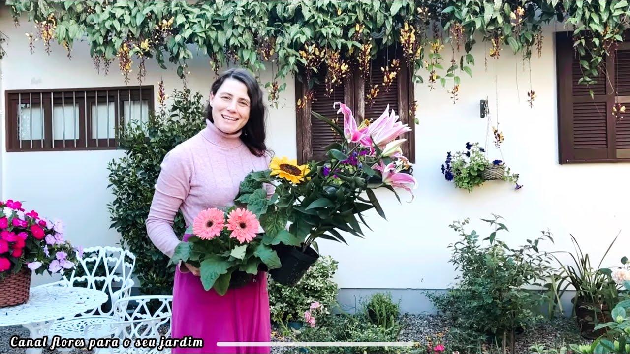 Quando vi, já estava com o carrinho cheio de flores novas…