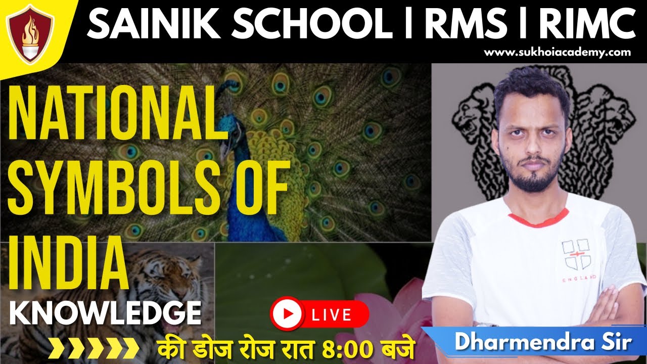 Sainik School Coaching / Military School / RIMC - National Symbols of India | Dharmendra Sir