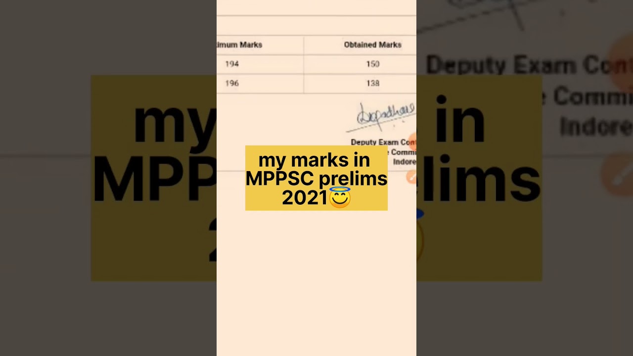 my mppsc prelims 2021 marks😊#short#shorts#shortvideo#prelims#mppsc#mppscpre#mp#upsc#motivation#god