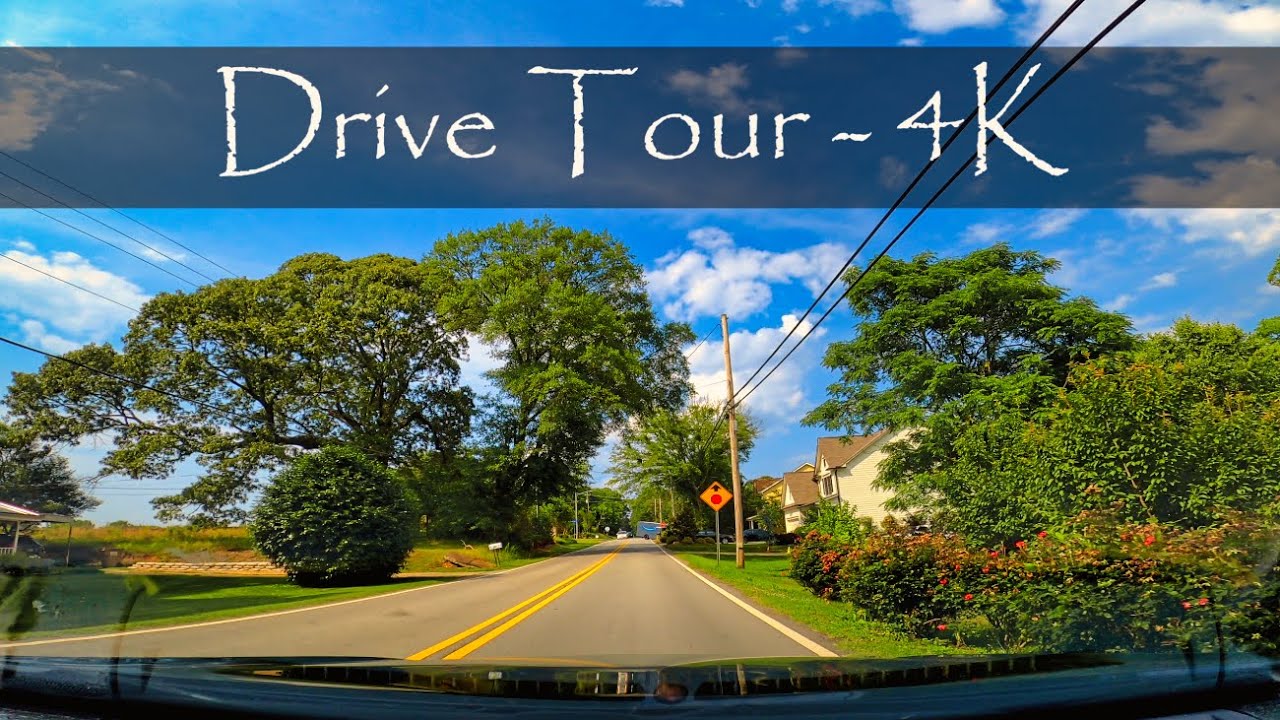 Flowery Branch, Georgia - Driving Tour - 4K - USA