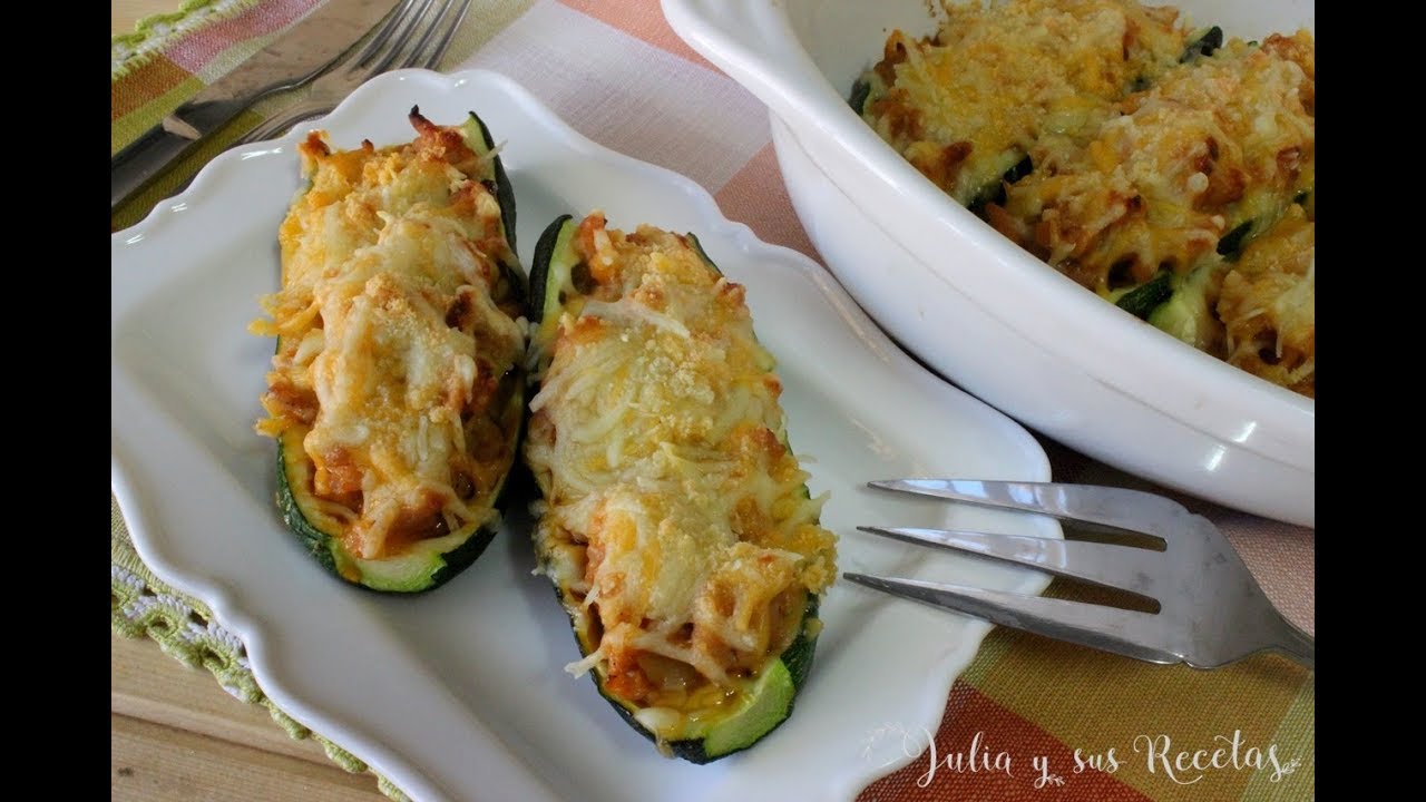 Cómo hacer calabacines rellenos de carne| Receta MUY FÁCIL y en poquísimo tiempo
