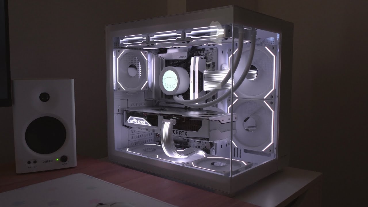 Aesthetic White PC Build | ft. Cougar FV150  ☁