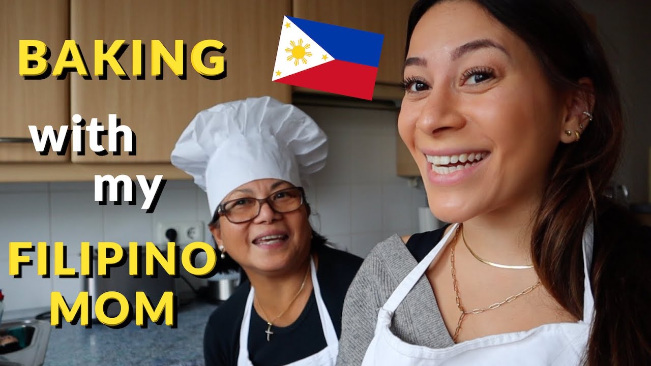 FIRST TIME cooking pan de coco with my filipino mom | HALF FILIPINA edition