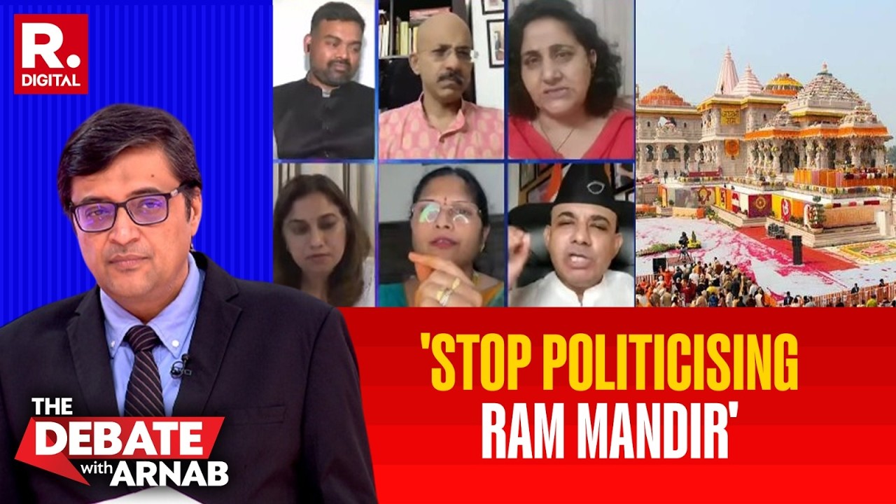 Ram Mandir Row Erupts: Arnab Takes On AAP&ndash;SP Over &lsquo;Scam&rsquo; & Hindu Politics