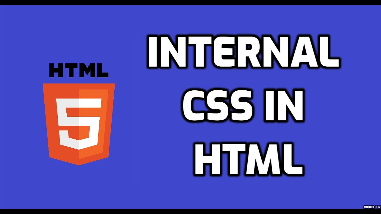 Internal CSS in HTML | HTML Tutorial for Beginners