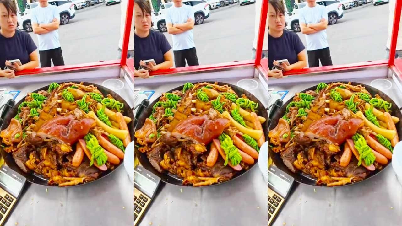空降一位大哥，直接卖掉半锅食材#景德镇美食#瓷都景德镇#卤味