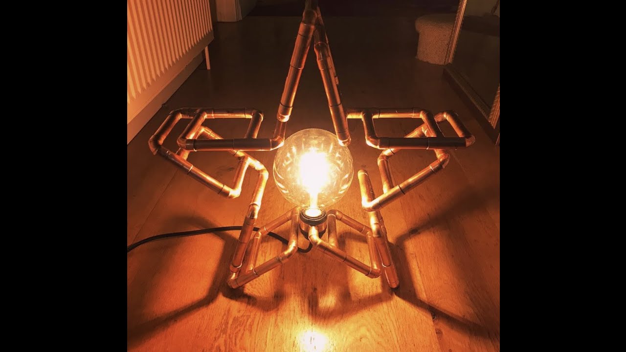 Copper Pipe Star Lamp (from 15mm copper pipe)