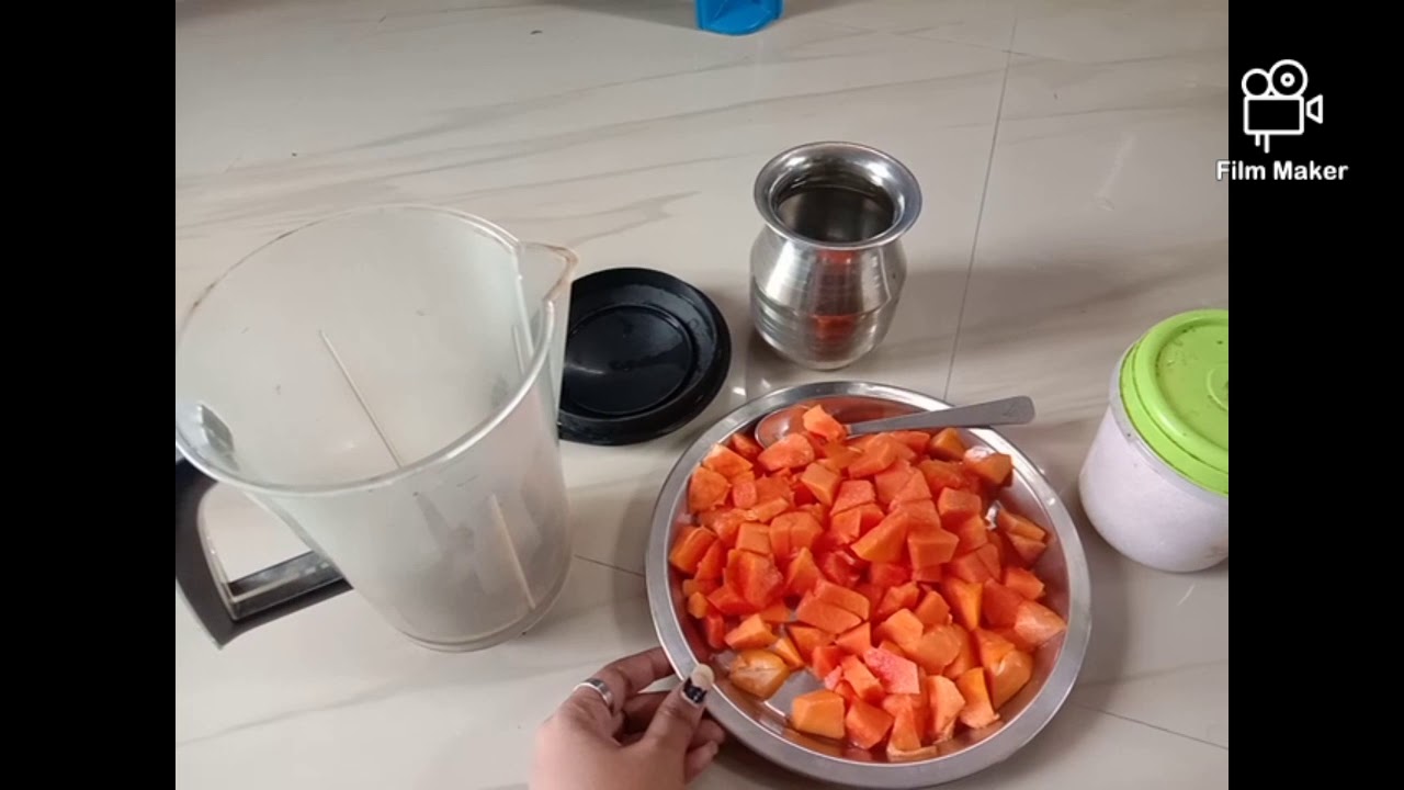 Homemade healthy papaya juice for irrugular period
