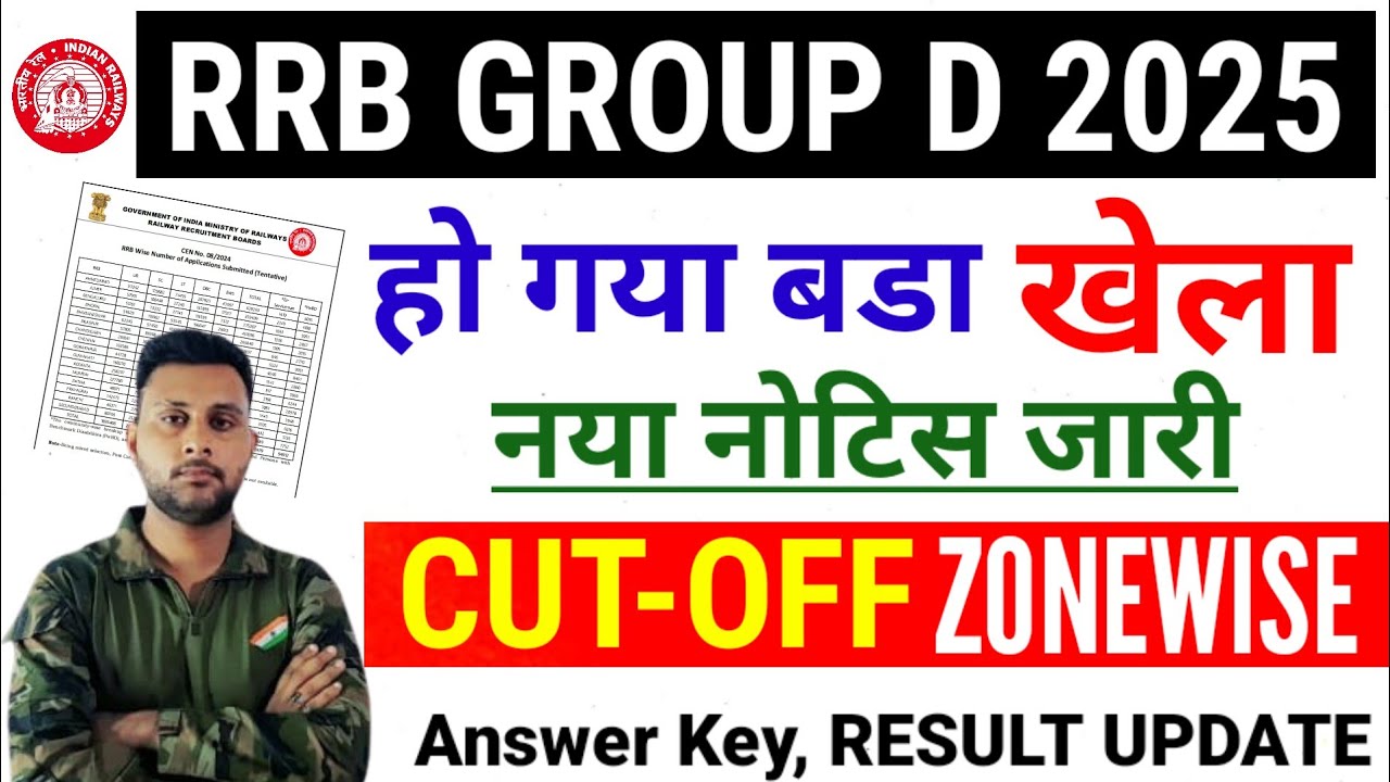 RRB GROUP D EXAM CUTOFF 2025 | RRC GROUP D CUTOFF 2025 | RAILWAY GROUP D CUTOFF 2025 | GROUP D |