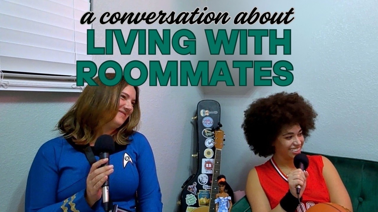 a conversation about living with roommates