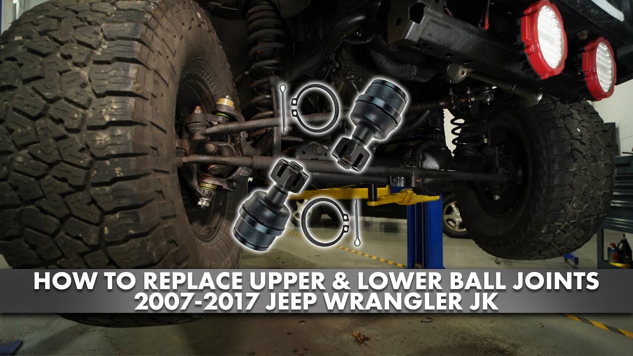 Как заменить верхние и нижние шаровые опоры Jeep Wrangler JK 2007-2018