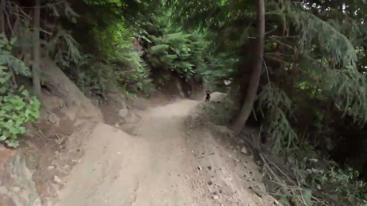 Lester chasing Victor @ Skyline Queenstown NZ (filmed by Lester)