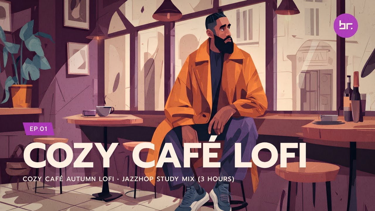 Cozy Café Autumn Lofi • Jazzhop Study Mix (3 Hours) | EP.01