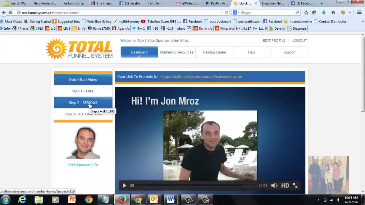 Total Funnel System Review Income Proof